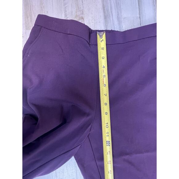 Kim Rogers 10 Petite Comfort Waist Pull On Pants Burgundy Maroon NWT - Picture 8 of 9
